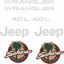 Picture of Jeep Sahara Edition 4.0L replacement fender Decals / Stickers