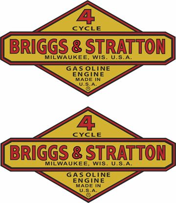 Picture of Briggs & Stratton 1945 - 1950   Decals / Stickers