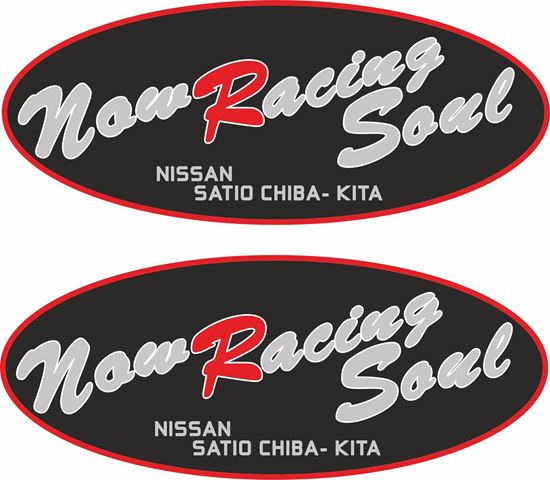 Picture of Nissan "Now Racing Soul" Japan  JDM Decals / Stickers