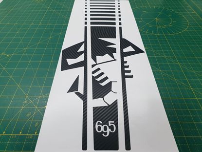 Picture of 695 Carbon Fibre Bonnet Stripe / Sticker