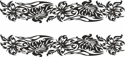 Picture of Floral Tribal Decals /Stickers