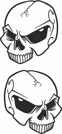 Picture of Skull Decals / Stickers