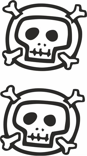 Picture of Skull Decals / Stickers