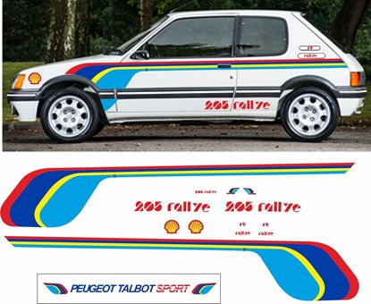 Picture of Classic Rally Sticker Kit for Peugeot Talbot  205 Rallye