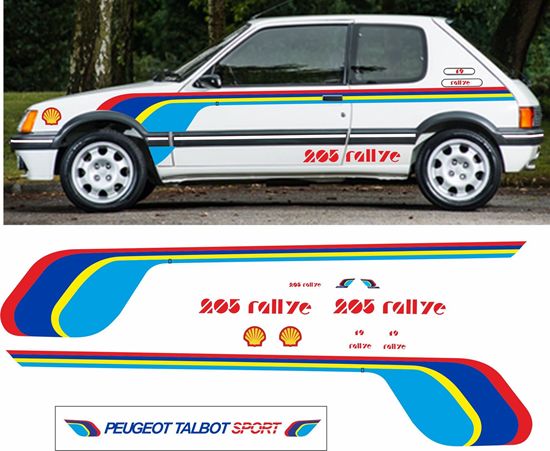 Picture of Classic Rally Sticker Kit for Peugeot Talbot  205 Rallye