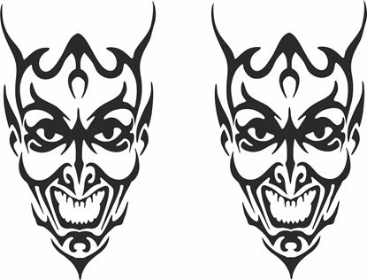 Picture of Tribal Devil Decals / Stickers