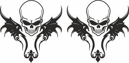 Picture of Skull medieval Decals / Stickers