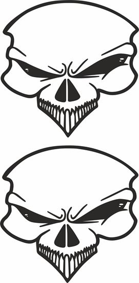 Picture of Skull Decals / Stickers