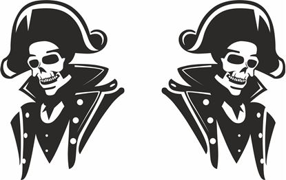 Picture of Admiral Skull general panel  Decals / Stickers