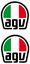 Picture of "AGV"  Track and street race sponsor Decals / Stickers