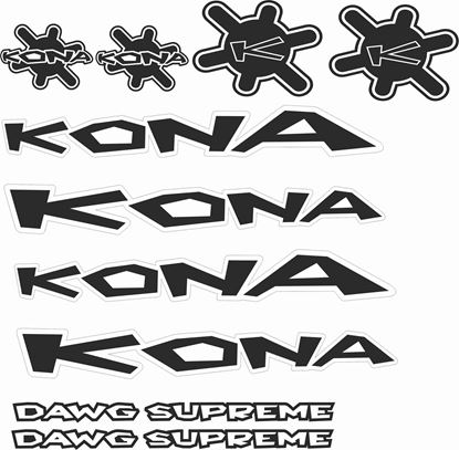 Picture of Kona Dawg Supreme Frame Sticker kit