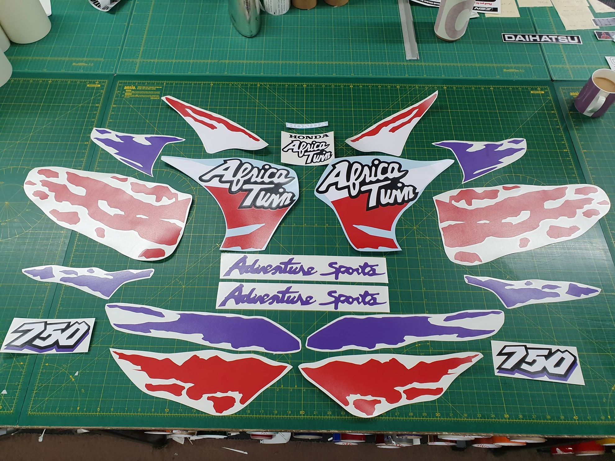 Zen Graphics Honda XRV African Twin 750 1994 full replacement Decals