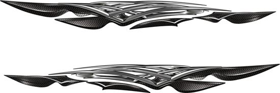 Picture of Carbon Metal Tribal general panel Decals / Stickers