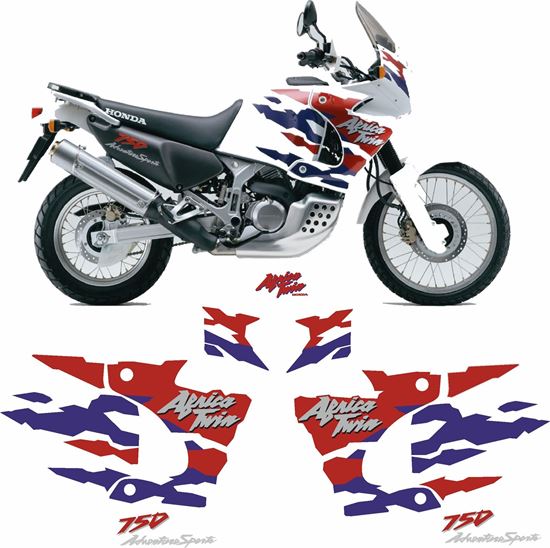 Picture of Honda XRV African Twin 750 1997 - 1998  full Replacement Decals / Stickers
