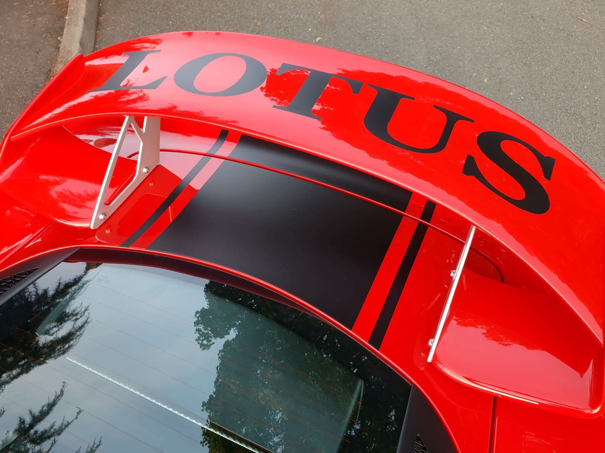 Zen Graphics Lotus Exige S series 3 rear Wing Decal / Sticker