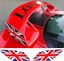 Picture of Lotus Exige S series 3 rear Wing GB Flag Decals / Stickers