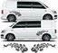 Picture of VW T4 / T5 / T6  side Floral  Decals / Stickers