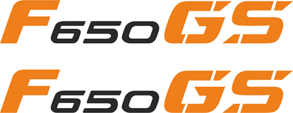 BMW F650GS Motorcycle Decal Sticker Set - Yellow - Quality Motorrad Graphics 2PT-F65GS2
