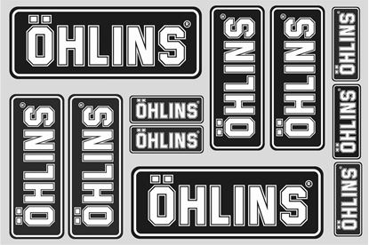 Picture of "Ohlins"  Track and street race sponsor Sticker Sheet