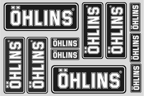 Picture of "Ohlins"  Track and street race sponsor Sticker Sheet