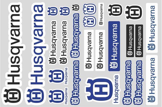 Picture of Husqvarna Track and street race sponsor Sticker Sheet