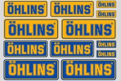 Picture of "Ohlins"  Track and street race sponsor Sticker Sheet