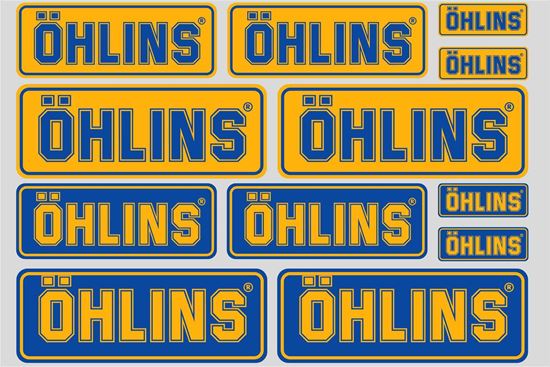 Picture of "Ohlins"  Track and street race sponsor Sticker Sheet