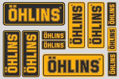 Picture of "Ohlins"  Track and street race sponsor Sticker Sheet