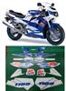 Picture of suzuki GSX-R 1100 1995 White / Blue bike  replacement Decals / Stickers