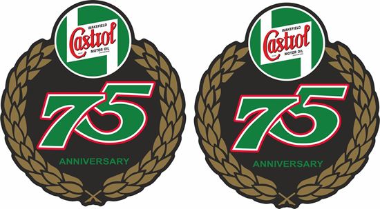 Picture of Lambretta Castrol 75th  Anniversary Decals / Stickers