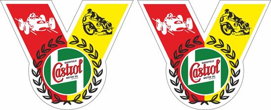 Picture of Lambretta Castrol V Decals / Stickers