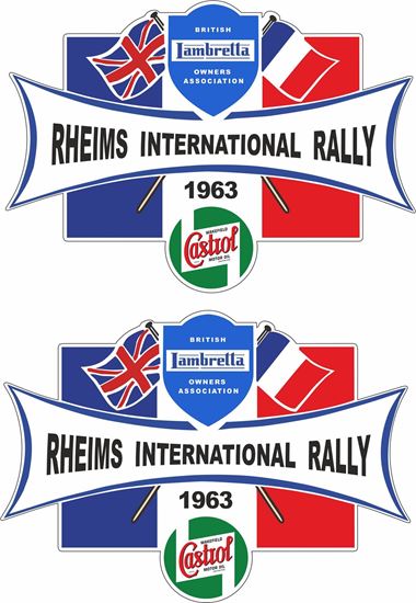 Picture of Lambretta BLOA Rheims International Rally 1963 Decals / Stickers