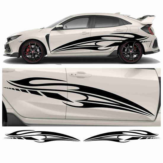 Picture of JDM side Tribal Swoosh Graphics