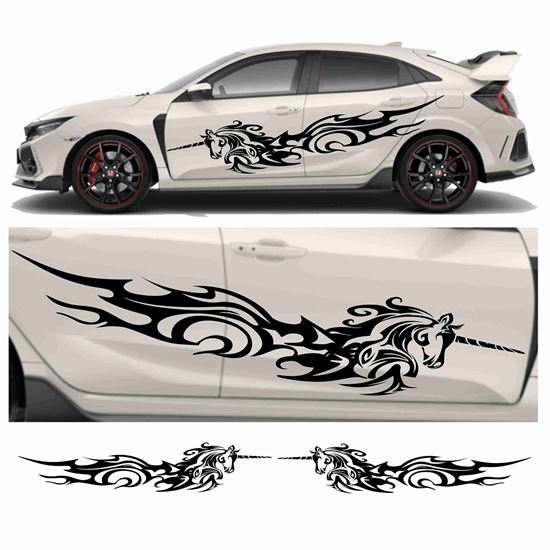 Picture of JDM side Unicorn Tribal Graphics