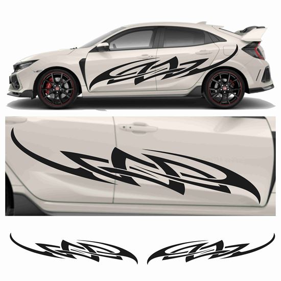 Picture of JDM side Tribal Swoosh Graphics