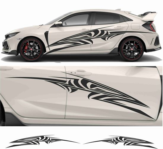 Picture of JDM side Tribal Swoosh Graphics