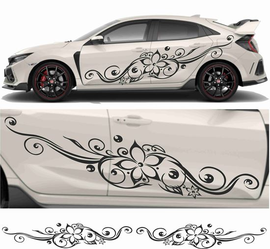 Picture of JDM side Oriental Floral Graphics