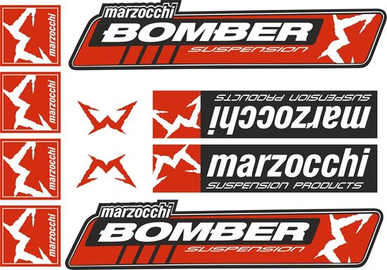 Picture of Marzocchi Bomber Suspension Frame Sticker kit