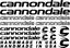 Picture of Cannondale Frame Sticker kit