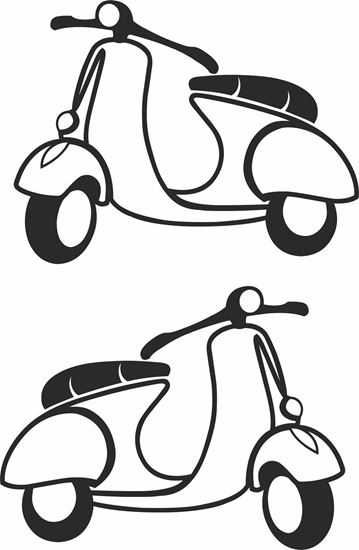 Picture of Vespa General Panel Decal / Stickers