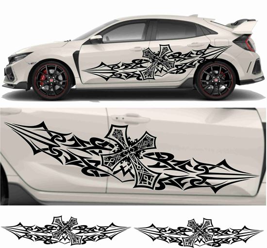 Picture of JDM side Tribal Cross Graphics