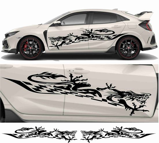 Picture of JDM side Dragon Tribal Graphics