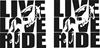 Picture of "Live Love Ride" side panel Decals / Stickers