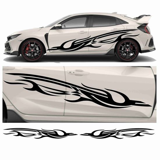 Picture of JDM side Swoosh Tribal Graphics