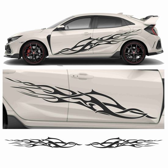 Picture of JDM side Flame Tribal Graphics