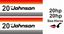 Picture of Johnson 20hp Sea-Horse replacement Engine Cover Decals / Stickers