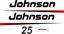 Picture of Johnson 25 replacement Engine Cover Decals / Stickers