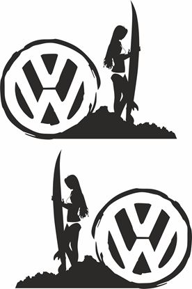 Picture of VW  Surf Woman General panel Decals / Stickers