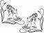 Picture of Woman corner glass Decals / Stickers
