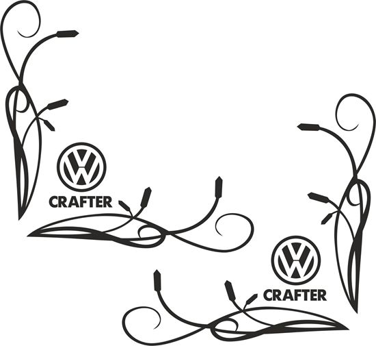 Picture of Crafter corner glass Decals  / Stickers